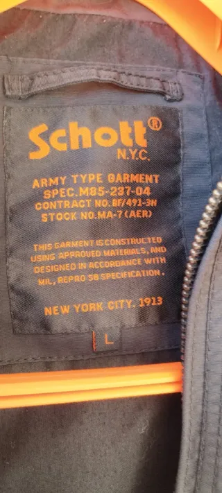 Cazadora Scott Negra Talla L