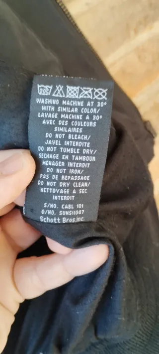 Cazadora Scott Negra Talla L