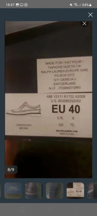 Zapatos Oxford Ralph Lauren Marrones Hombre