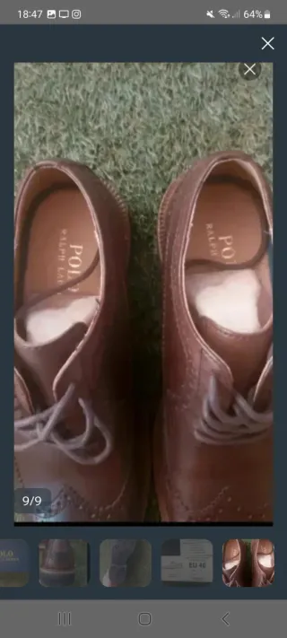 Zapatos Oxford Ralph Lauren Marrones Hombre