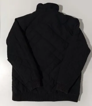 Chaqueta Adidas Acolchada Negra Parche Dorado