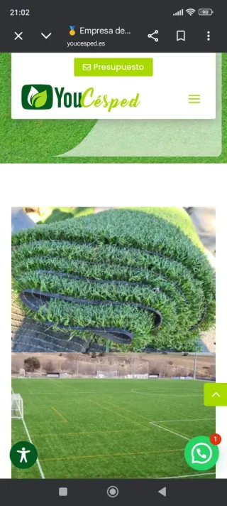 Césped artificial para exteriores