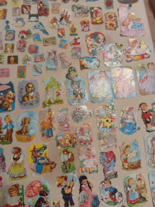 800 a 900 uds Cromos antiguos coleccionables