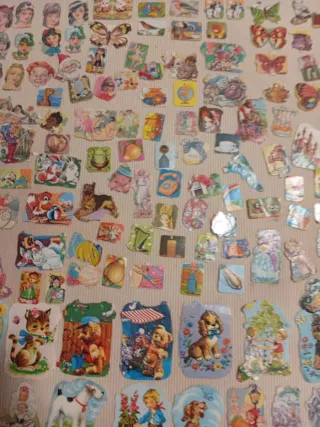 800 a 900 uds Cromos antiguos coleccionables