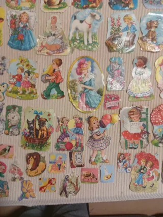 800 a 900 uds Cromos antiguos coleccionables