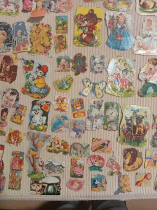 800 a 900 uds Cromos antiguos coleccionables