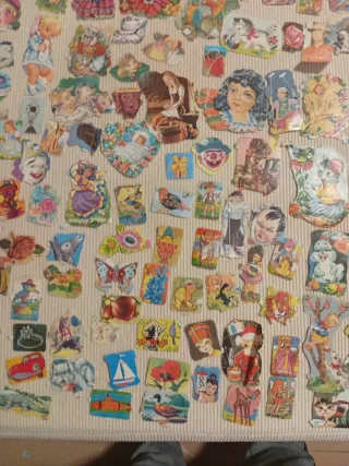 800 a 900 uds Cromos antiguos coleccionables