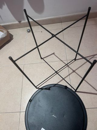 Mesa auxiliar redonda desmontable