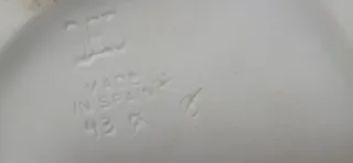 Lámpara Vintage Porcelana Española