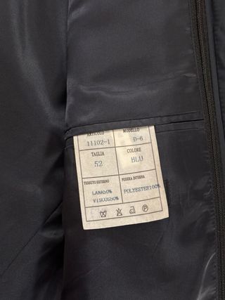 Giacca Uomo Media Stagione Nera Taglia 52
