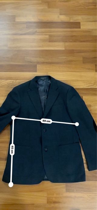 Giacca Uomo Media Stagione Nera Taglia 52