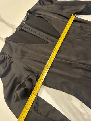 Abito Zara effetto raso nero