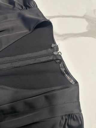 Abito Zara effetto raso nero