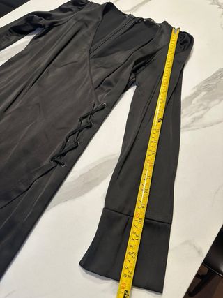 Abito Zara effetto raso nero