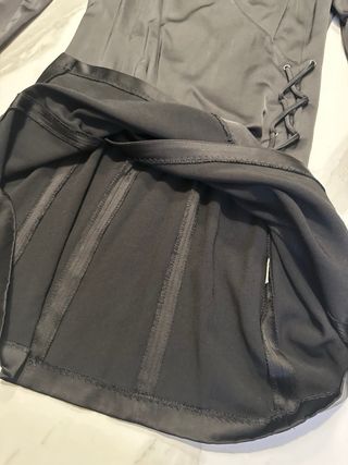 Abito Zara effetto raso nero