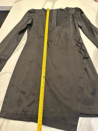 Abito Zara effetto raso nero