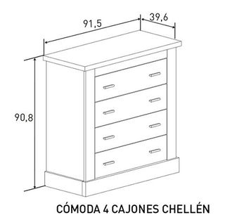 Pack Dormitorio: Cabecero, 2 Mesitas y Cómoda