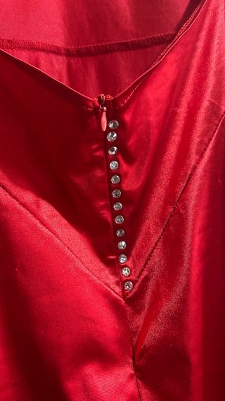 Vestido de noche rojo