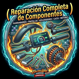 Reparación de pinchazos en  patinetes y ebikes