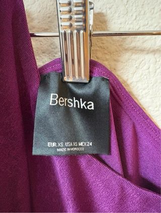 Top Bershka Halter Morado