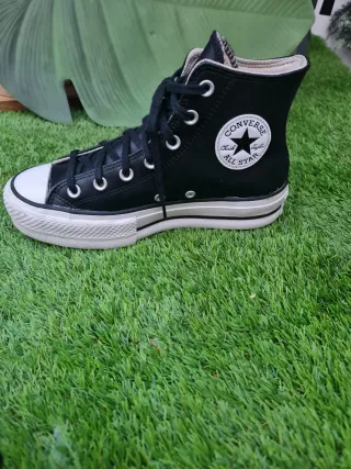 Converse Botas Piel Negras