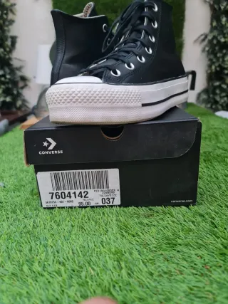 Converse Botas Piel Negras