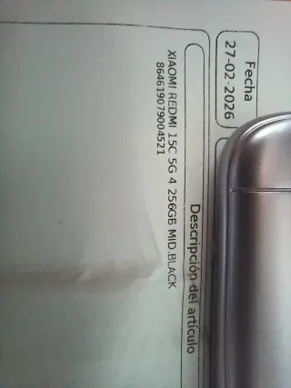 Xiaomi Redmi 15C 256GB 8GB nuevo sin desprecintar