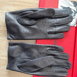 Guanti in pelle Ferrari neri