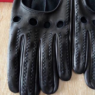 Guanti in pelle Ferrari neri