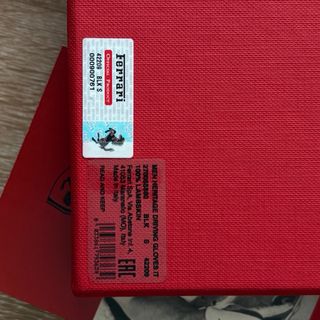 Guanti in pelle Ferrari neri