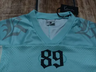 Maglietta Kani Tg. M Azzurro/Bianco