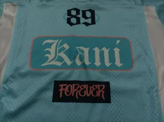 Maglietta Kani Tg. M Azzurro/Bianco