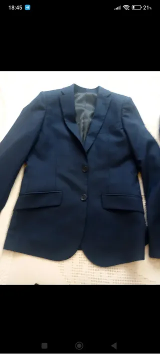 Traje de niño azul Roberto Bassi