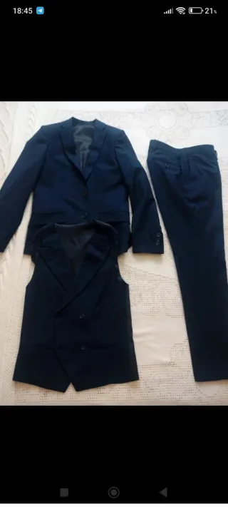 Traje de niño azul Roberto Bassi