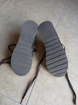 Zapatillas Kangaroos Mujer T-37 Marrón/Dorado