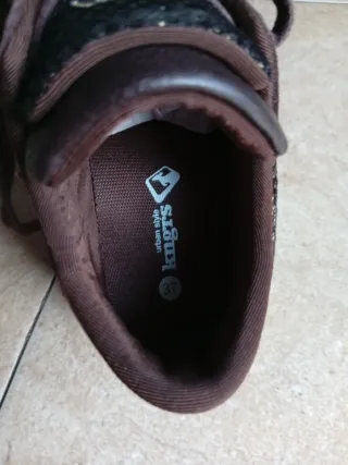 Zapatillas Kangaroos Mujer T-37 Marrón/Dorado