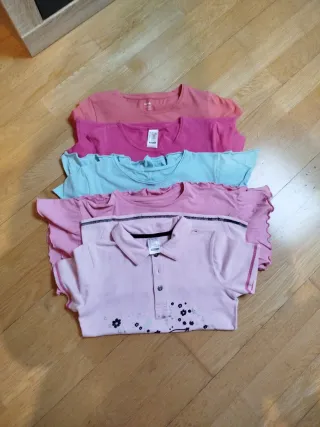 Lote 5 camisetas niña 9/10 años