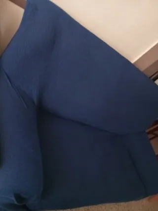 Sofá Cama 2 Plazas Tela Azul