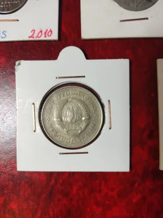 Lote 5 monedas: Yugoslavia, Argelia, Chequia