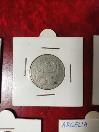 Lote 5 monedas: Yugoslavia, Argelia, Chequia