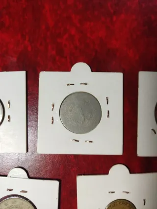 Lote 5 monedas: Yugoslavia, Argelia, Chequia