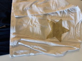 Camiseta niña Name It manga larga estrella dorada