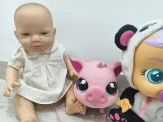 Lote 5 muñecos bebé, unicornio y más