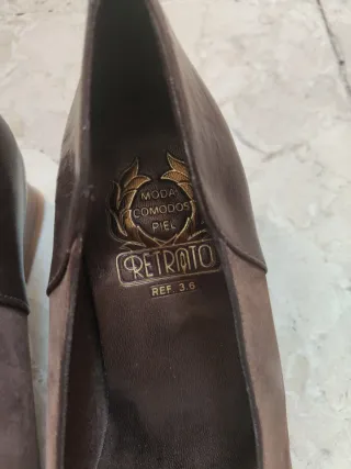 Zapatos RETRATO Talla 37 Marrón. NUEVOS. DE PIEL