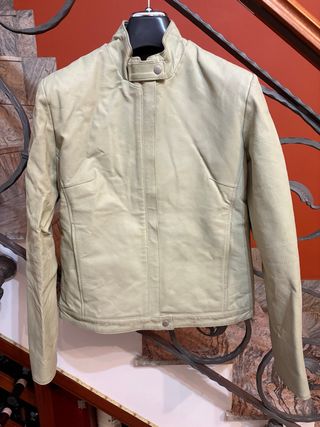 Giubbino Biker donna vera Pelle Vintage