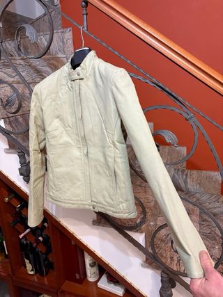 Giubbino Biker donna vera Pelle Vintage