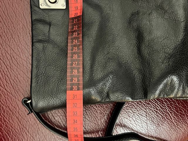 Borsa in vera pelle nera