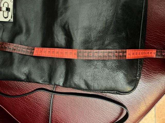 Borsa in vera pelle nera