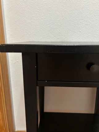 Mesita de noche/recibidor negra