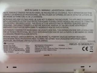 Microondas 800w con grill 1000w